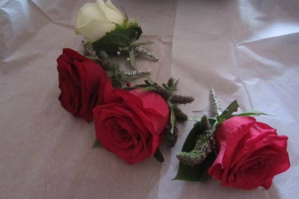 Rose boutonnieres