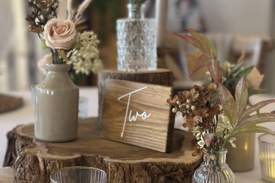 Rustic Centrepieces
