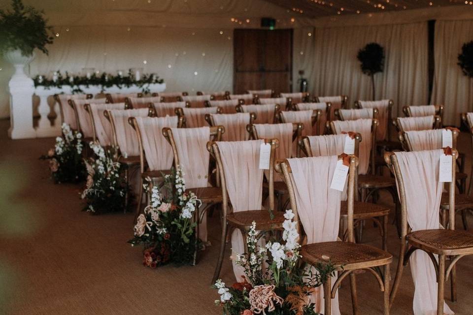 Ceremony Chair Drapes