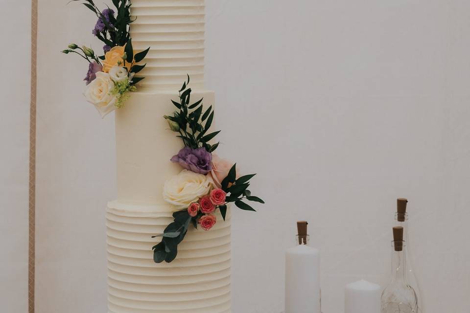 Three tier buttercream