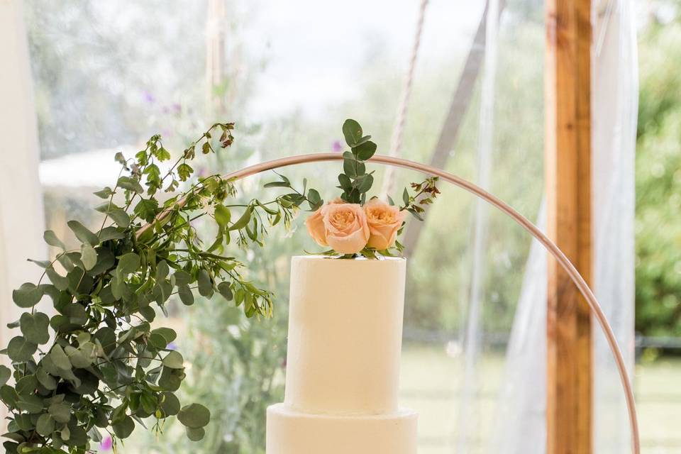 Buttercream wedding cake