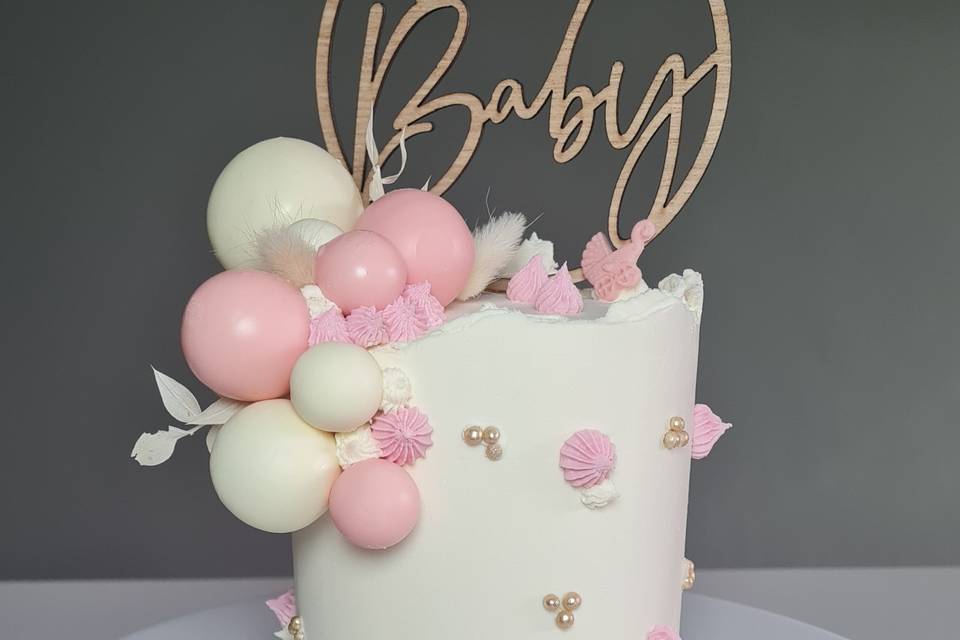 Mini baby shower cake