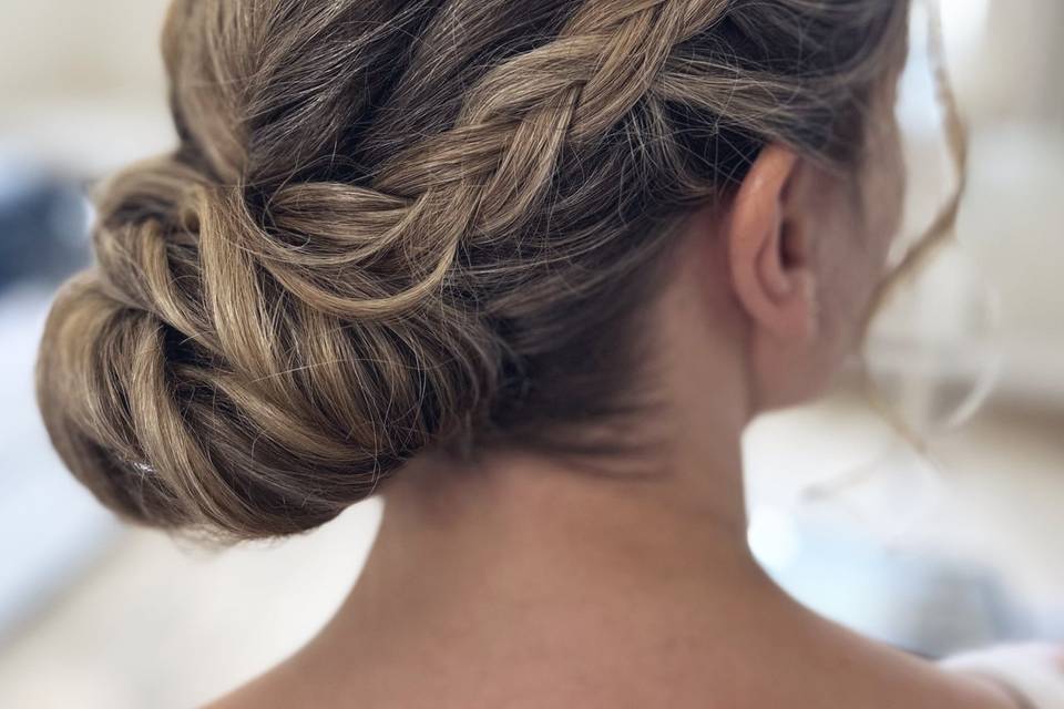 Braided low bun