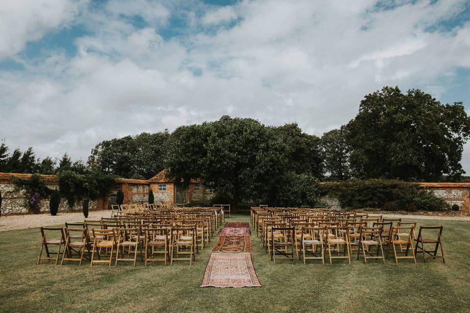 Walled Garden ceremony