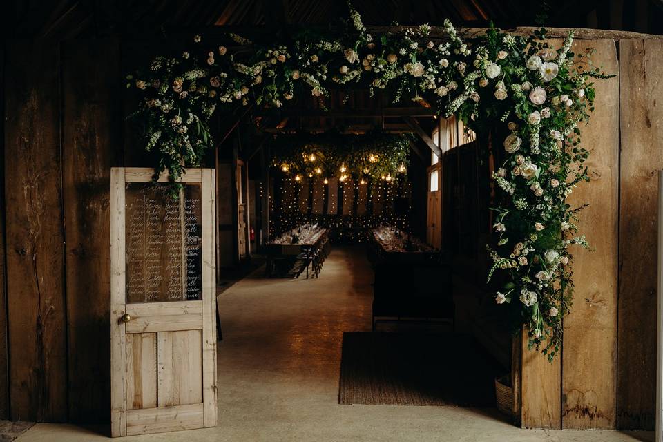 3/4 floral archway