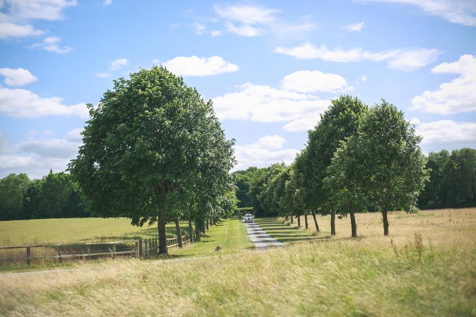 The avenue entrance