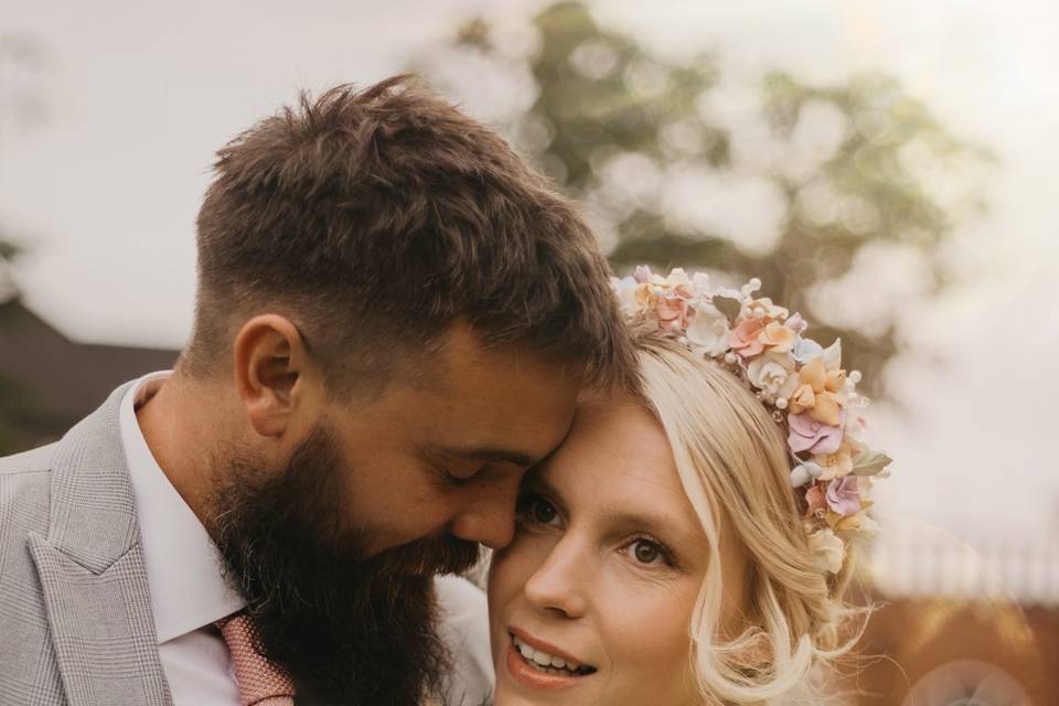 Bespoke pastel floral crown