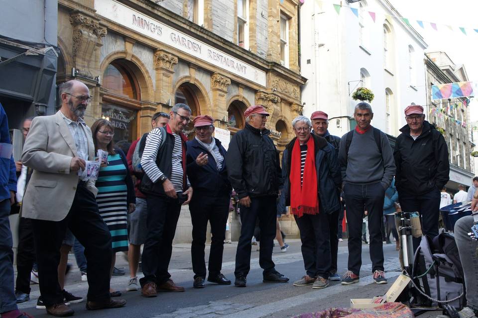 Falmouth Festival busking