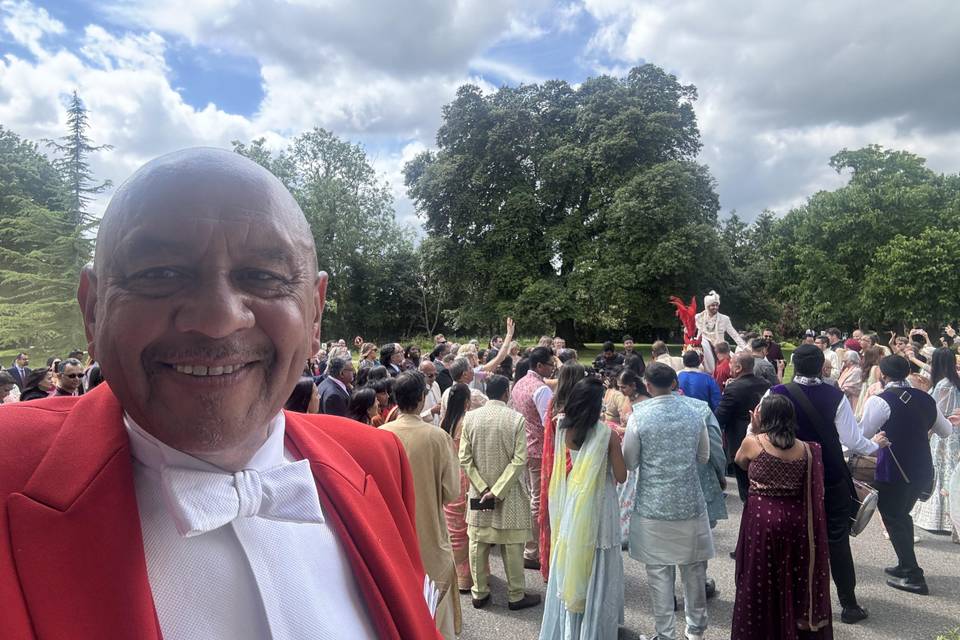 Leading the ceremony