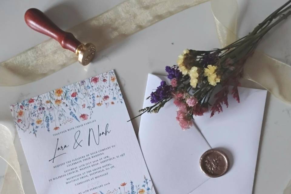 Wildflower Invitation Set