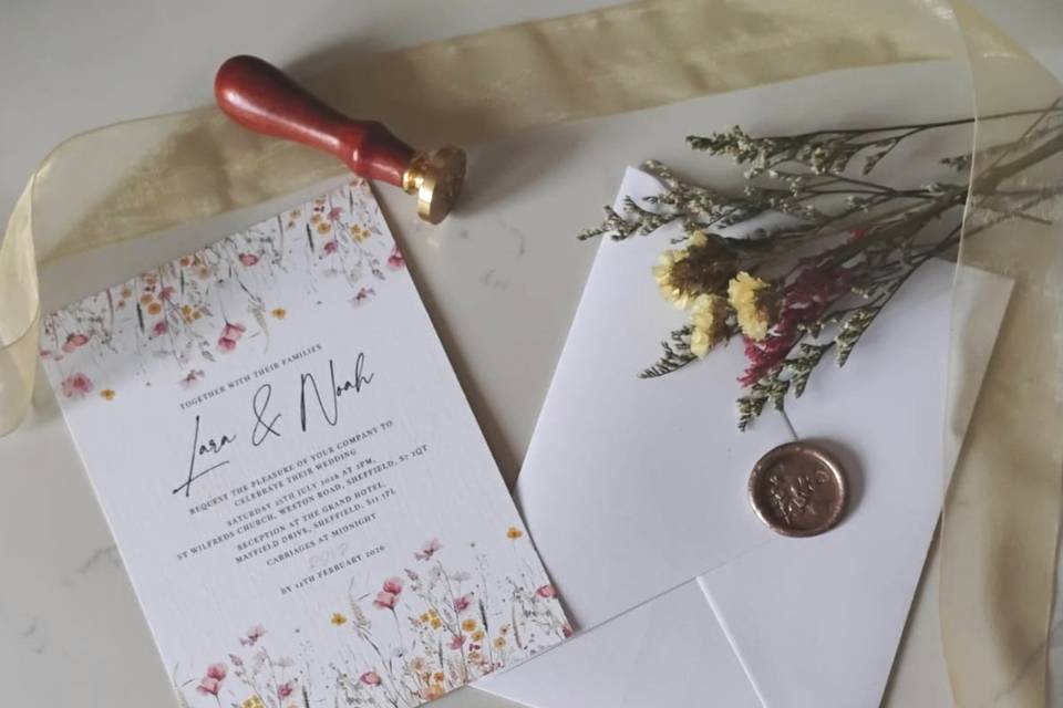 Wildflower Invitation Set