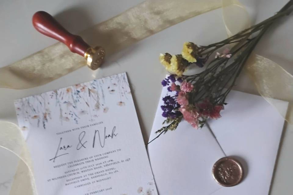 Wildflower Invitation Set