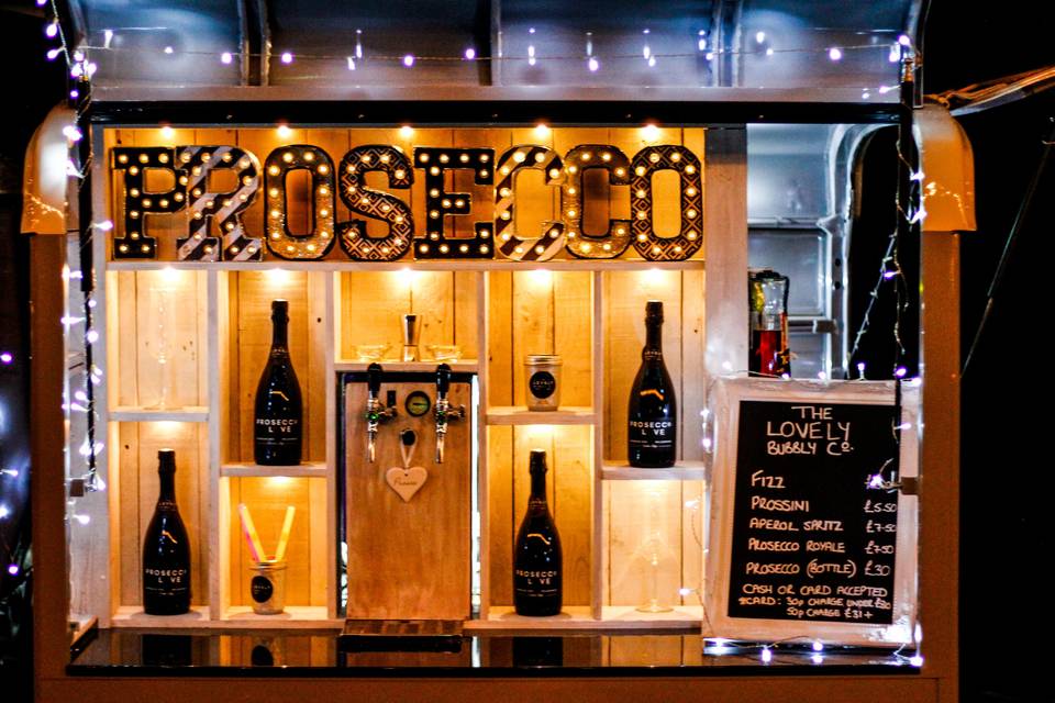 The Lovely Bubbly Co Prosecco Van