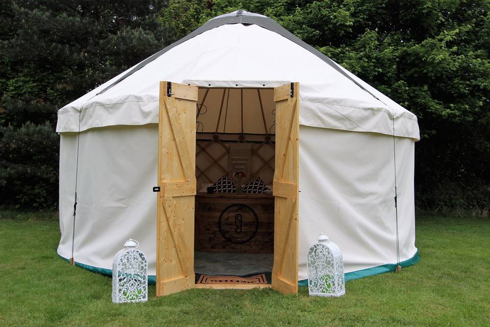 Small yurts as accommodation