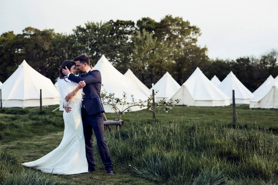 Bell tents as accommodation