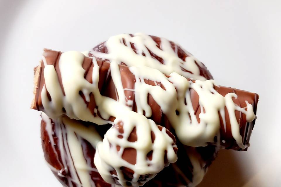 White chocolate bueno doughnut