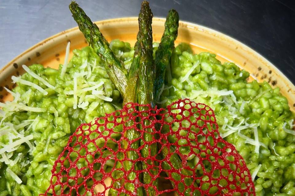 Asparagus risotto