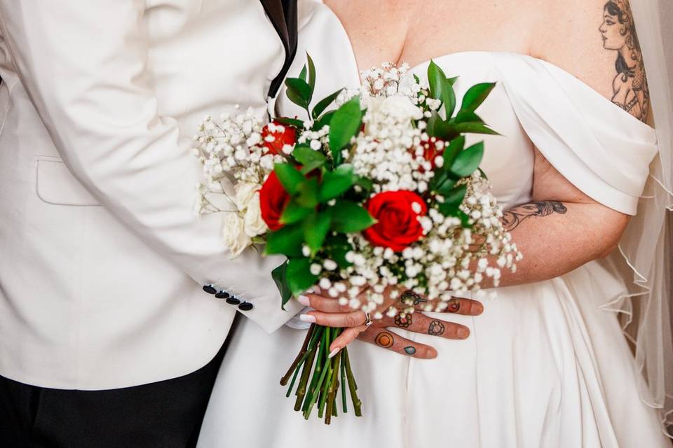 Bride & Groom fresh florals
