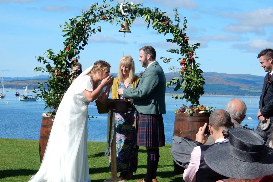 Drinking from the quaich