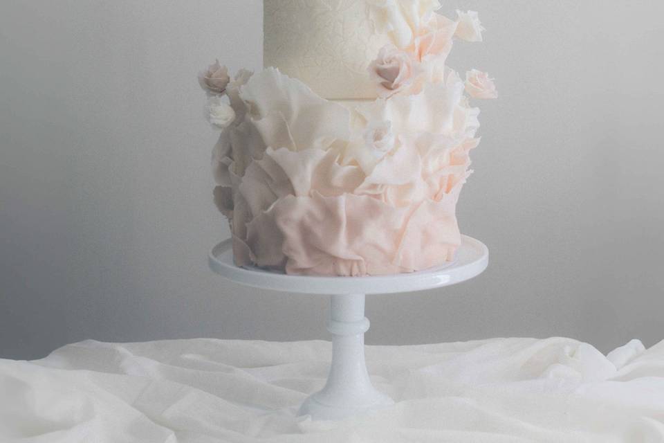 Blush ruffles and roses