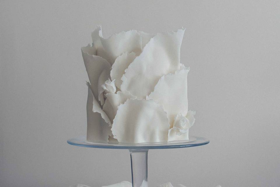 Torn ruffles and roses