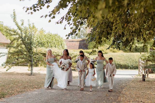 Walk to the ceremony