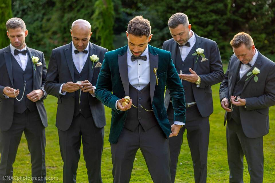 Groomsmen timekeeping,Wroxeter