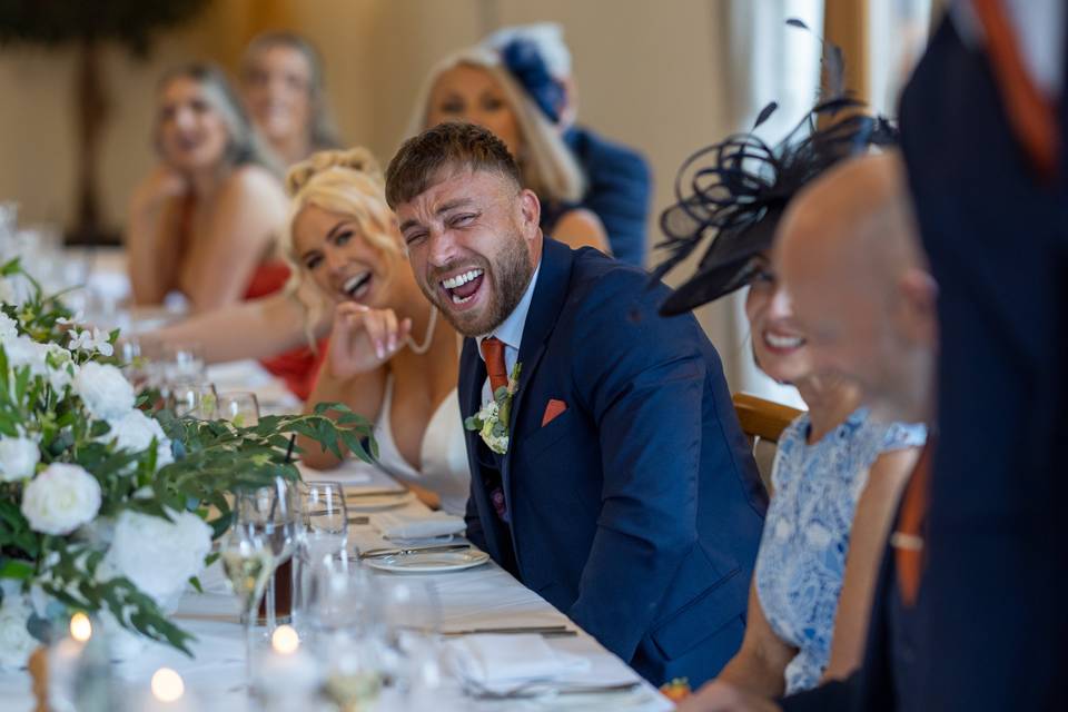 Best Man speech, Mythe Barn