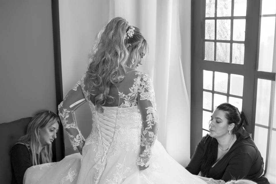 Bride prep, Hadley Park