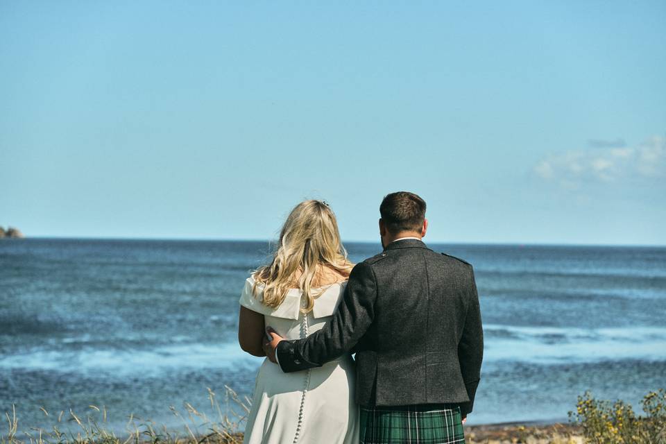 Looking out to sea together