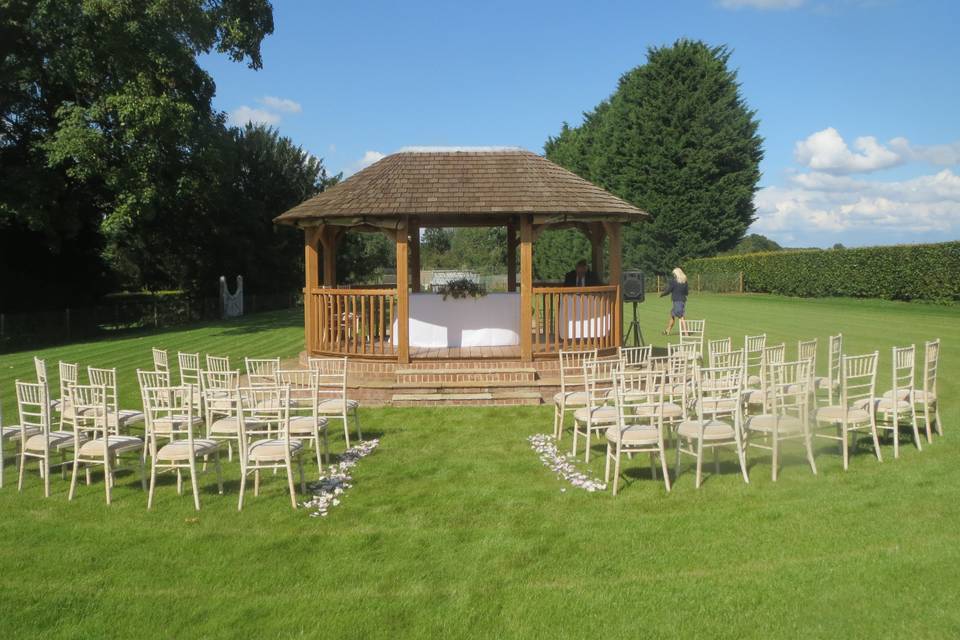 Wedding pavilion.