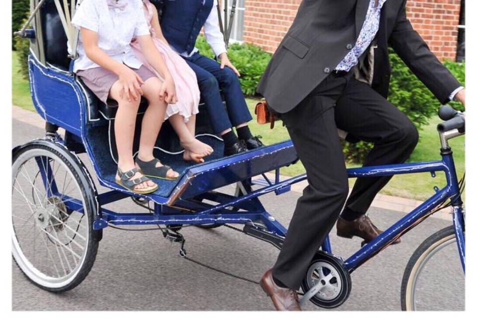 Vintage Rickshaw and bike