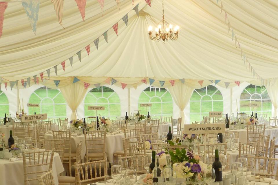 Marquee wedding