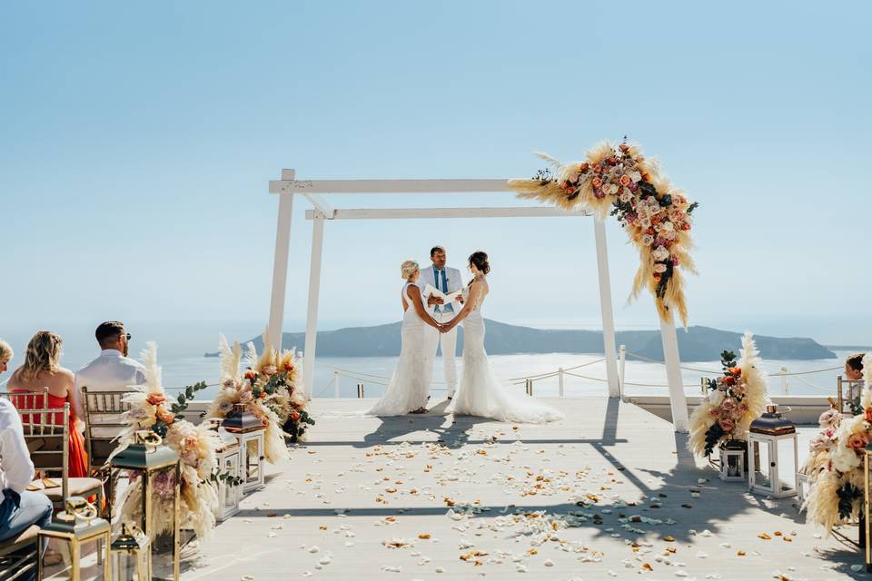 Wedding in Santorini