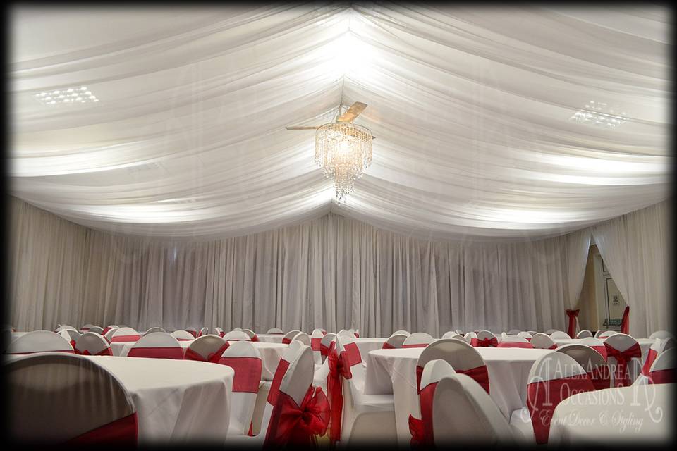 Marquee Style Draping