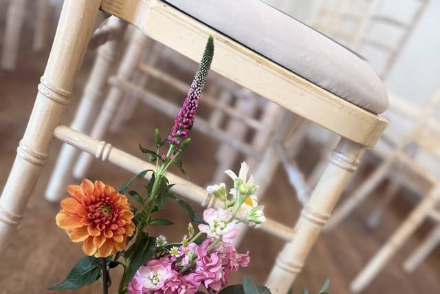 Colourful bud vase