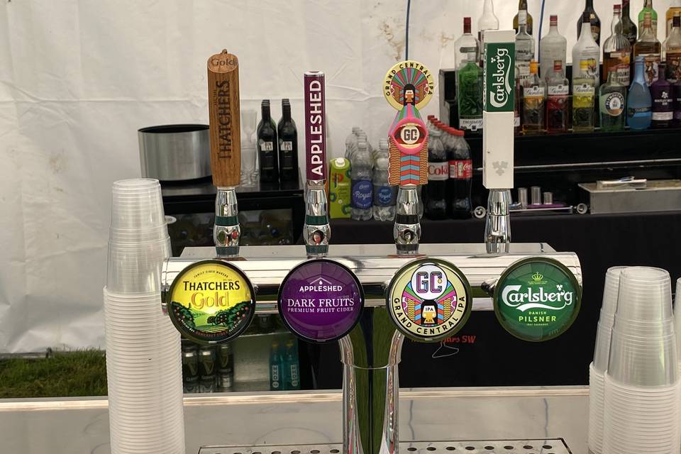 Beer & Cider on tap