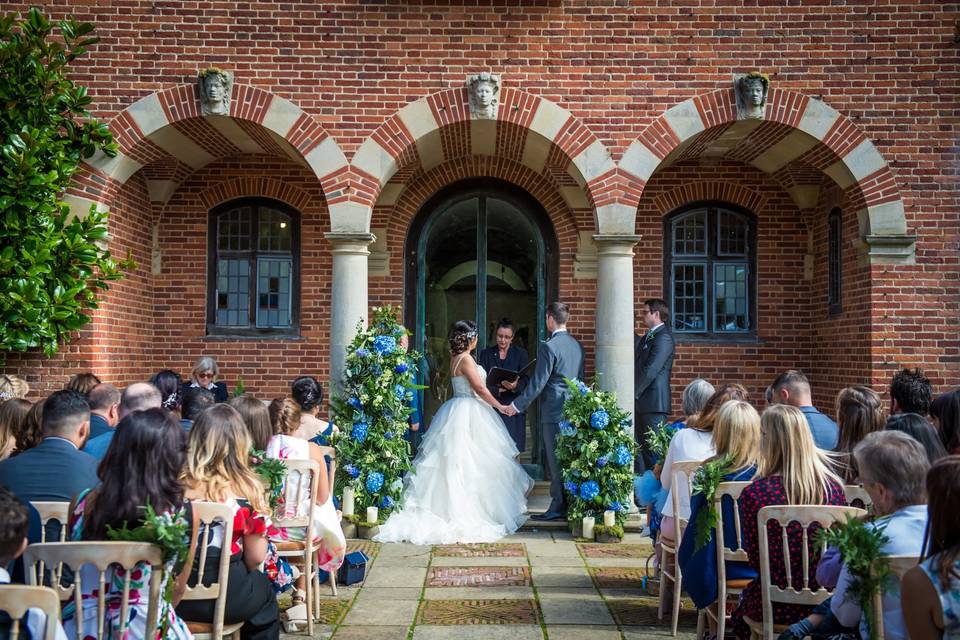 Blue Wedding Archway