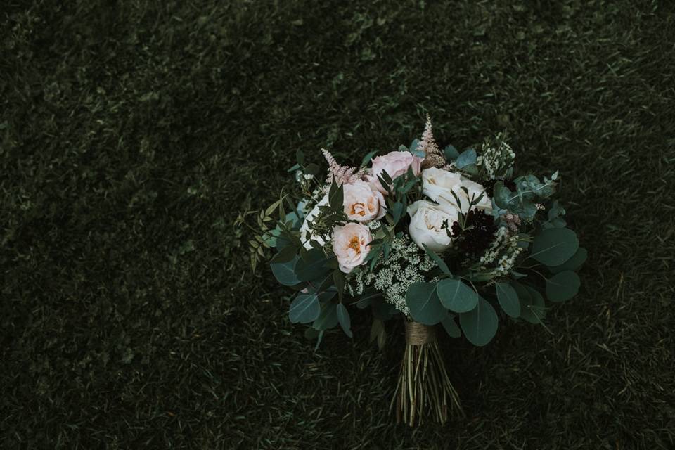 English Rose Wedding Bouquet