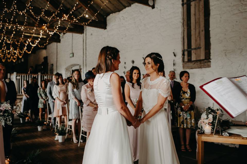 Bank Barn Wedding Ceremony