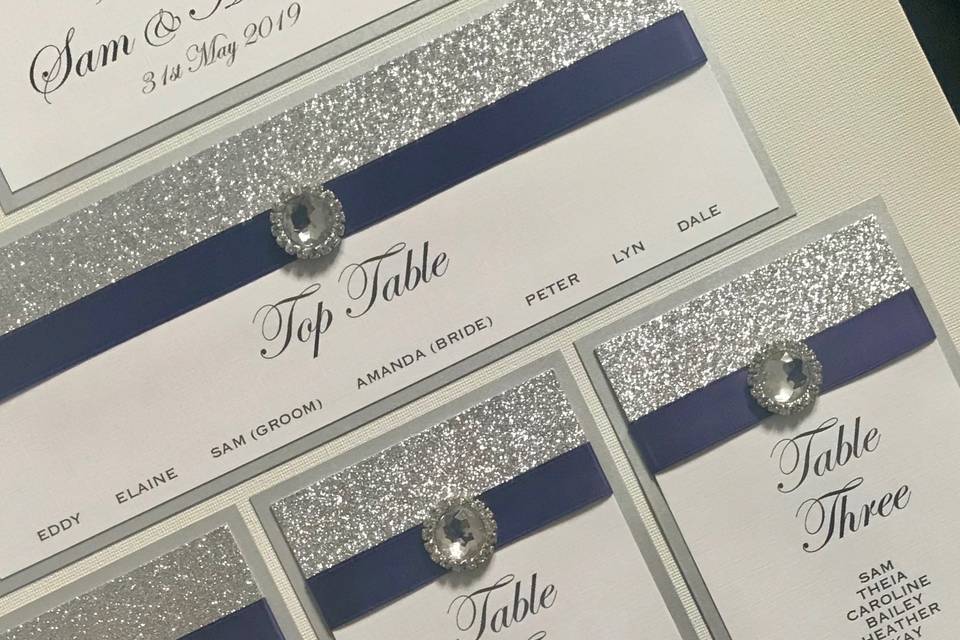 Glitter Table Plan