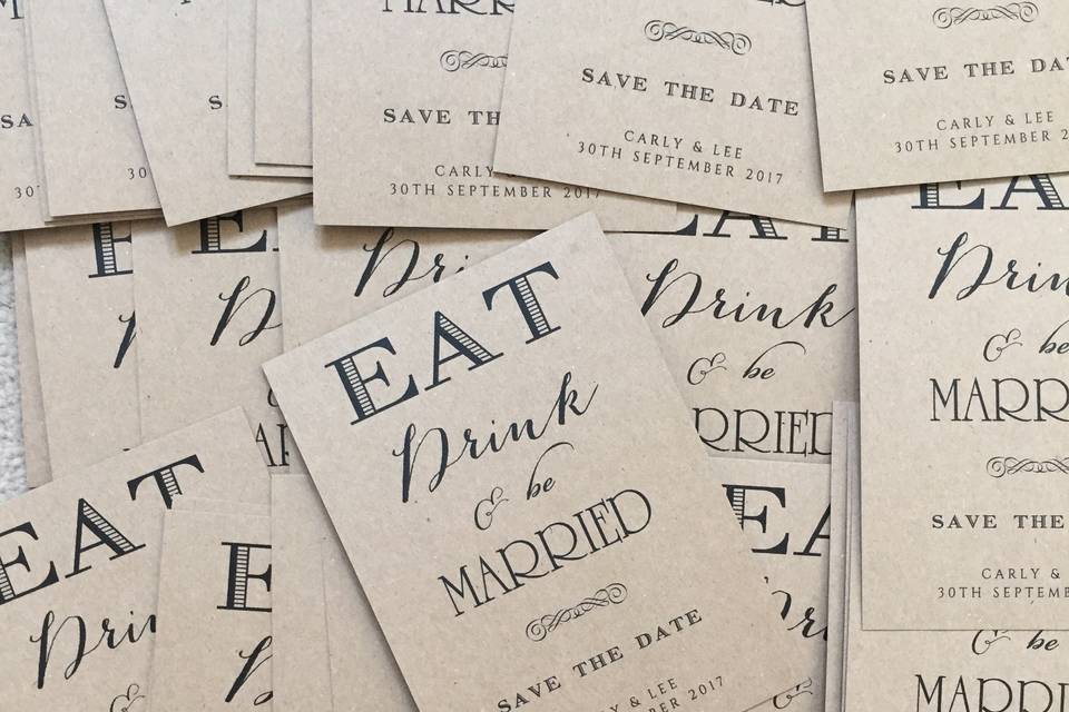 Rustic Save the Dates