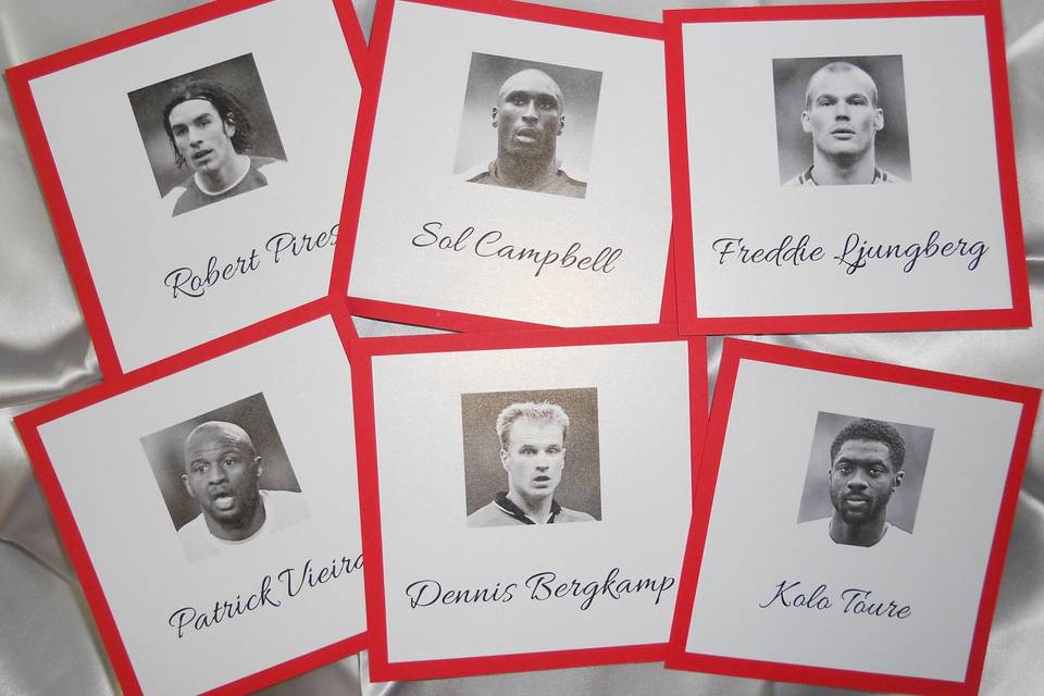 Footballers table names