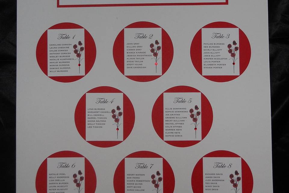 Poppy table plan