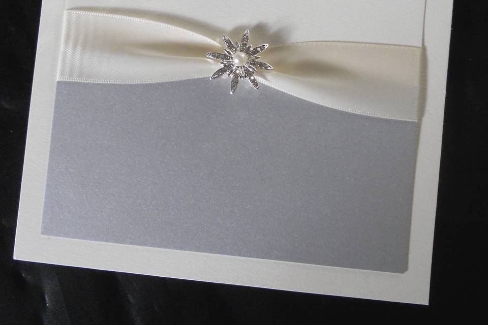 Snowflake brooch invite