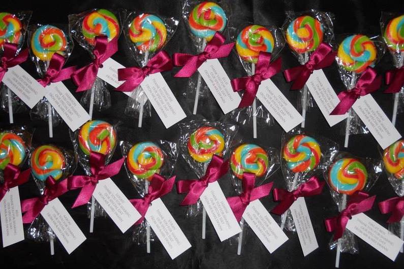 Lollipop favours