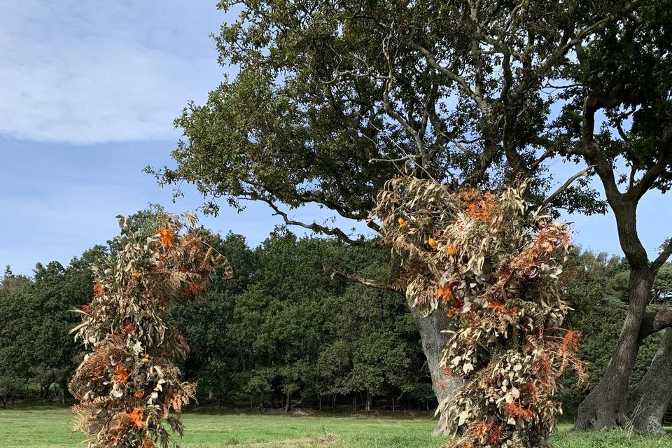 Rustic archway