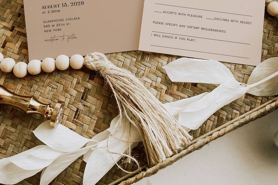 Arched invitations