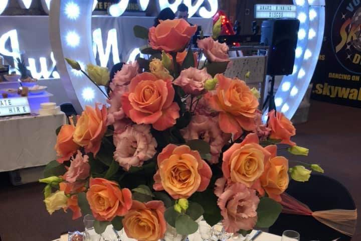 Orange centrepiece