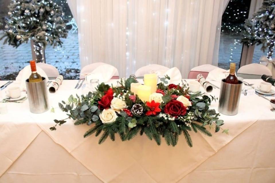 Christmas Themed Top Table